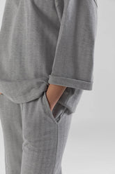 Stitched Grey Top+Trouser